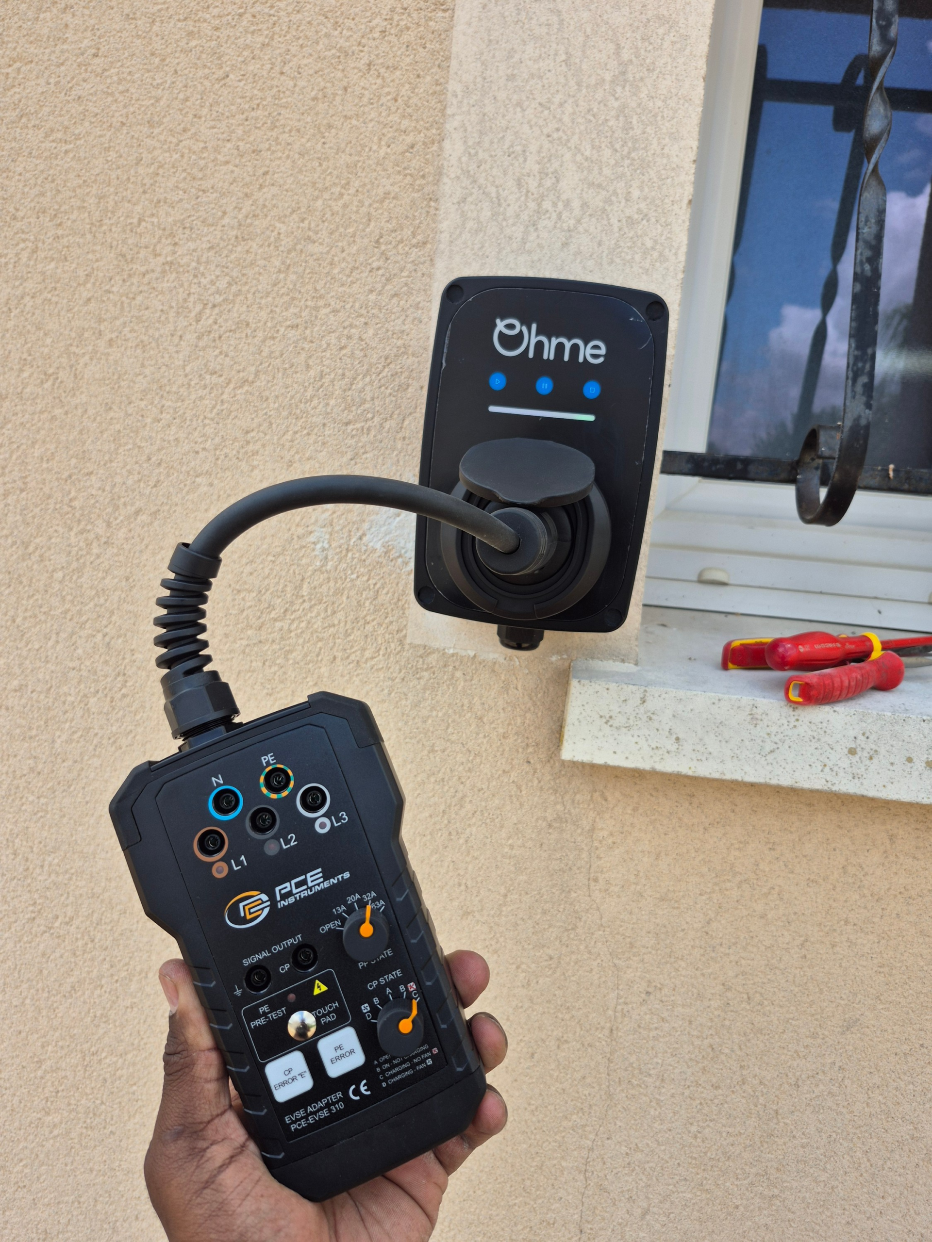 Réparation borne de recharge